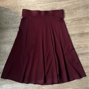 Roz & Ali Elegant Burgundy Skirt